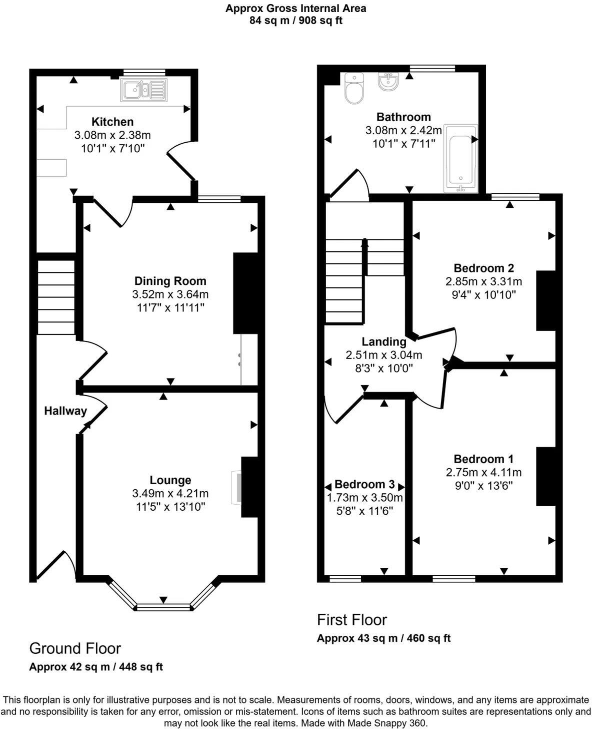 Millbank Road, Rhyl floorplan