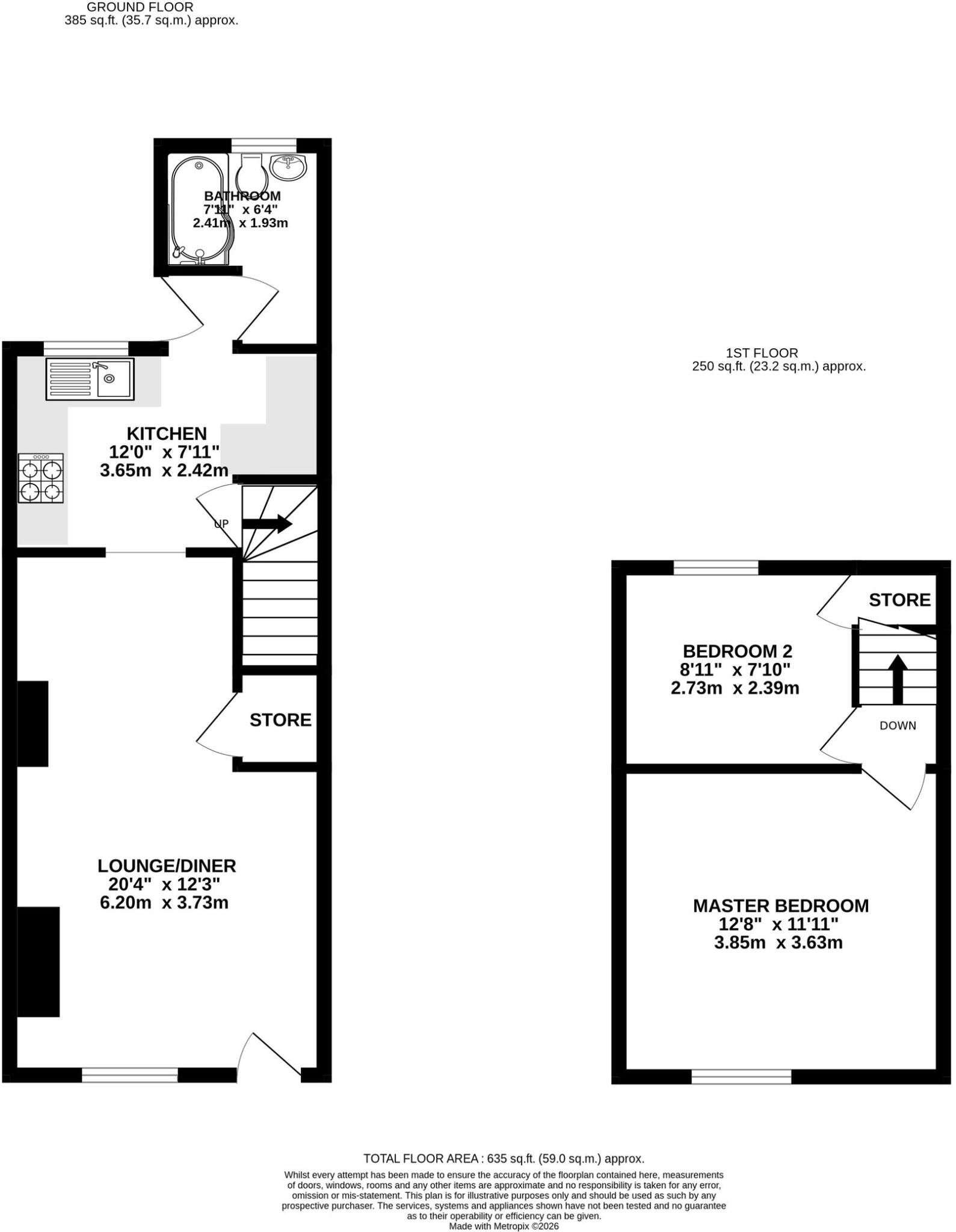 Hall Street, Church Gresley, DE11 floorplan