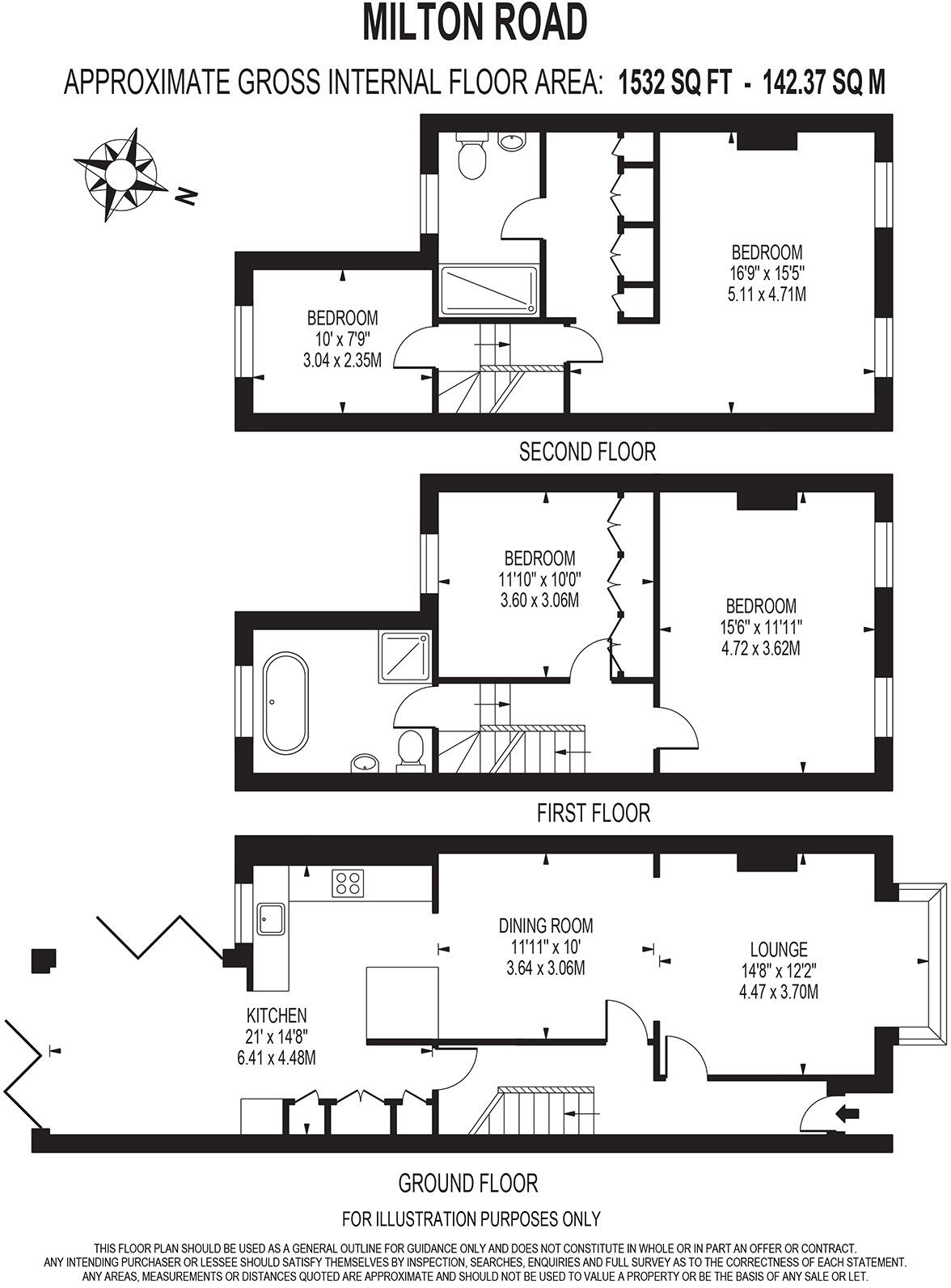 Milton Road London SE24 floorplan