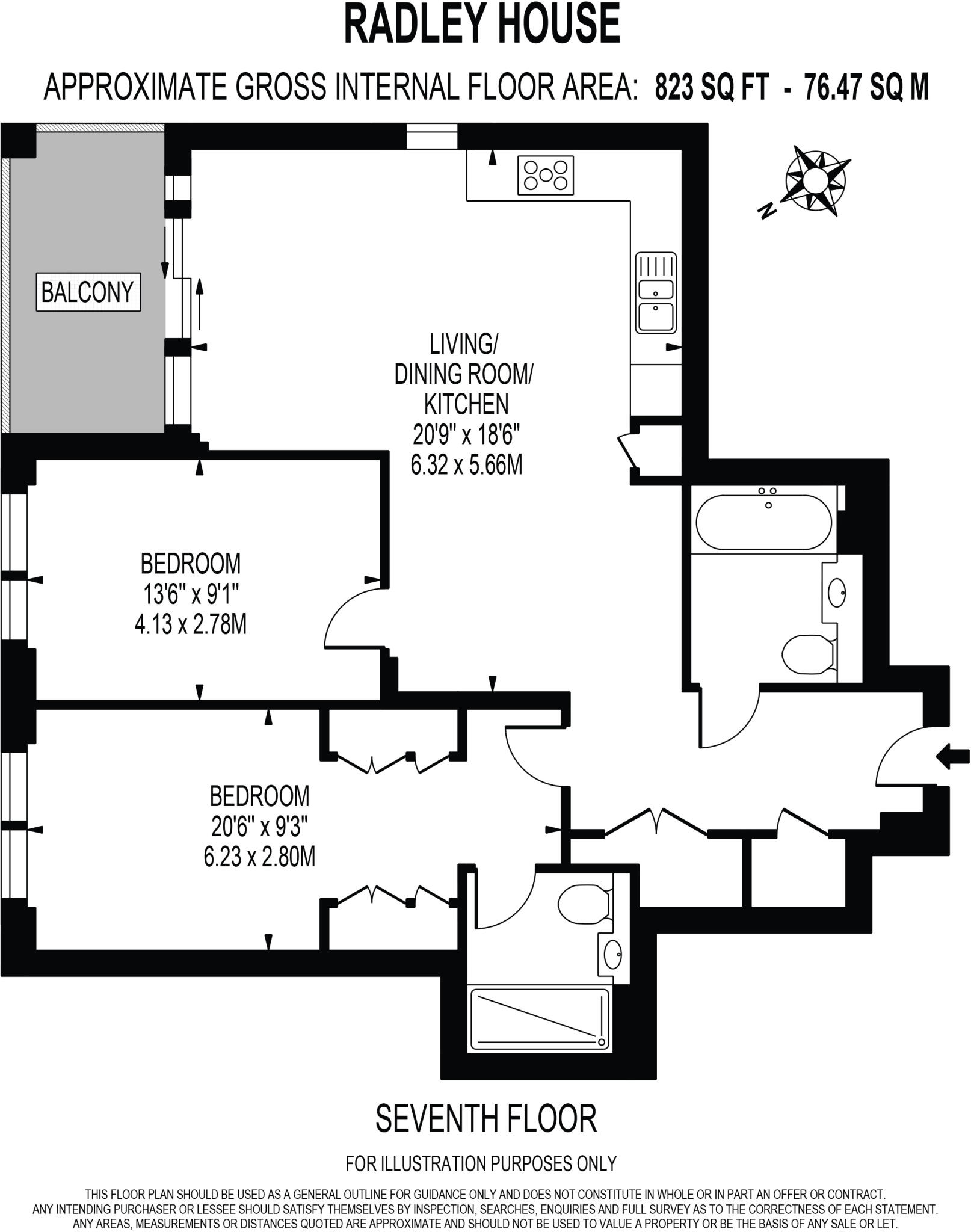 Radley House, London SW11 floorplan