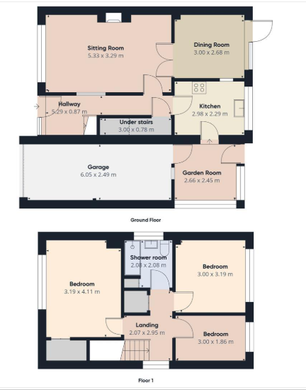 Woodbury Rise, Malvern, Worcestershire, WR14 floorplan