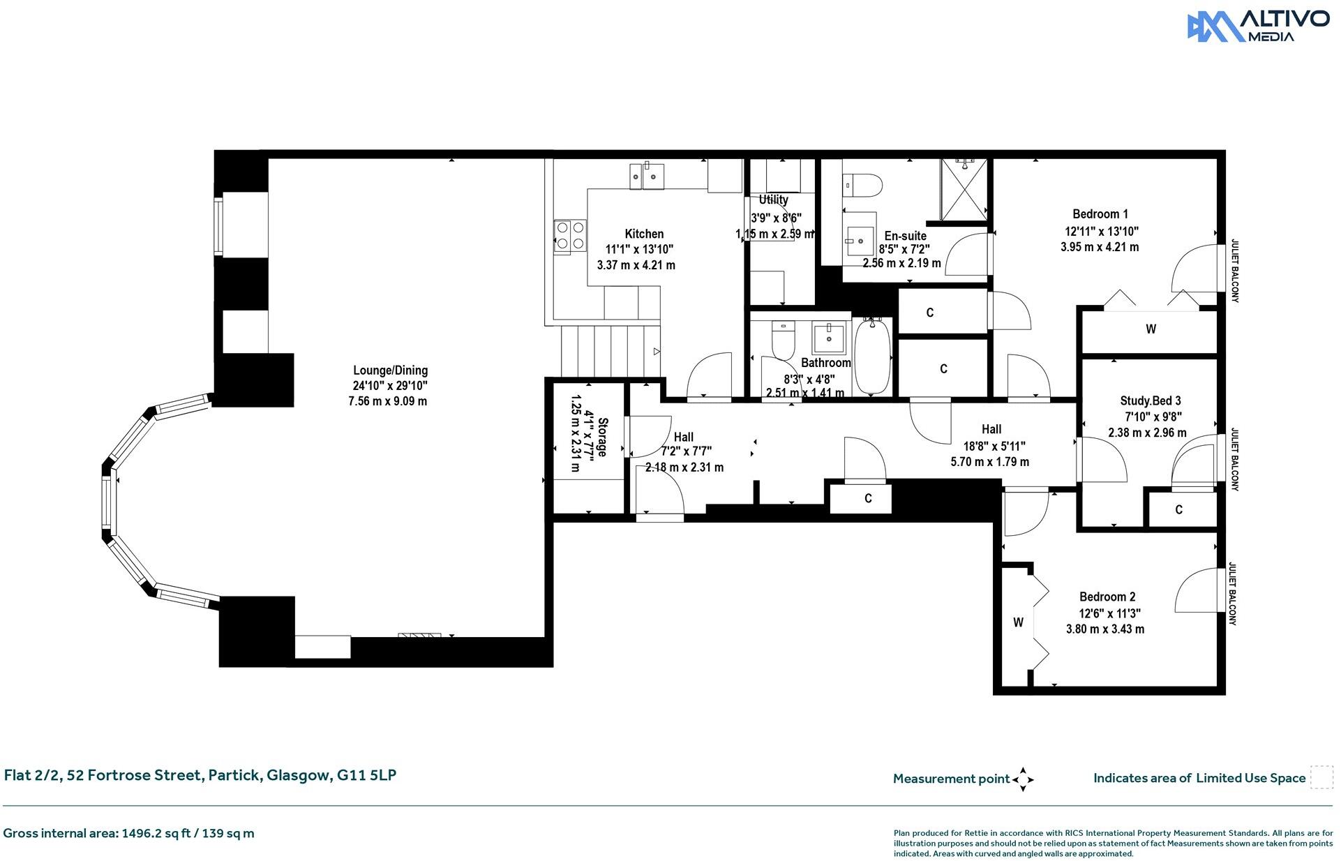 Fortrose Street, Partick, Glasgow floorplan