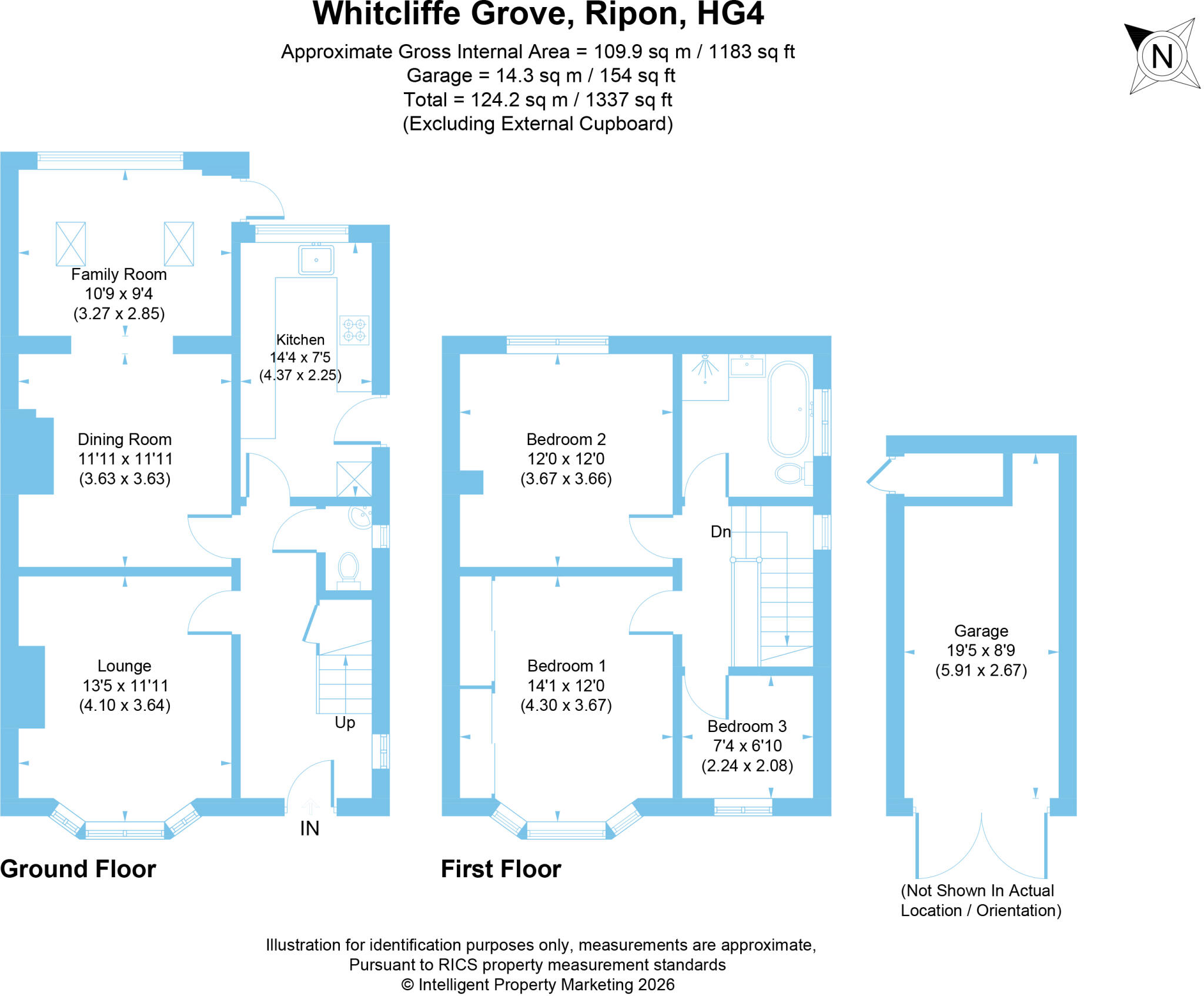 Whitcliffe Grove, Ripon, North Yorkshire, HG4 floorplan