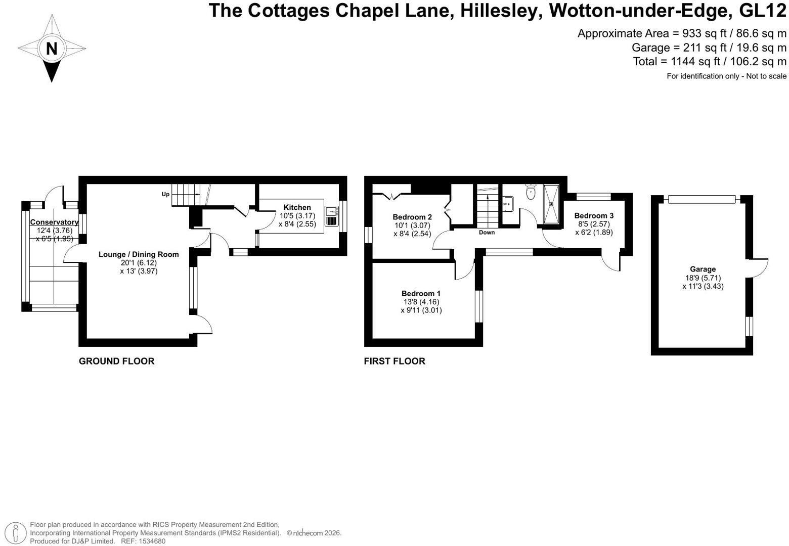 Chapel Lane, Hillesley, Wotton-under-Edge, Gloucestershire, GL12 floorplan