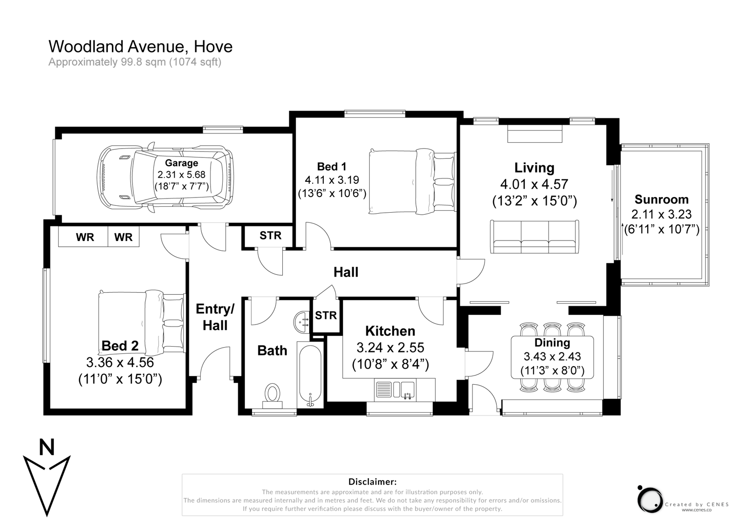 Woodland Avenue, Hove floorplan