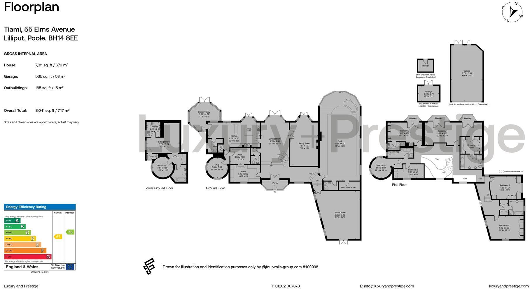 Elms Avenue, Lilliput floorplan