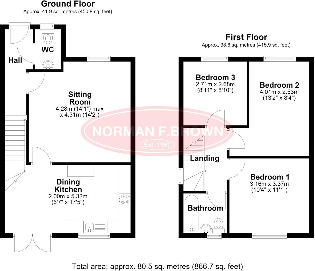Primrose Way, Aiskew, Bedale floorplan