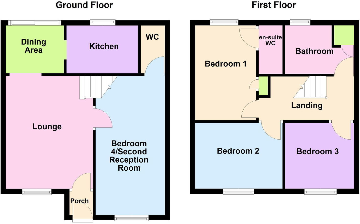 Cannock Road, Corby, Northamptonshire, NN17 1YQ floorplan