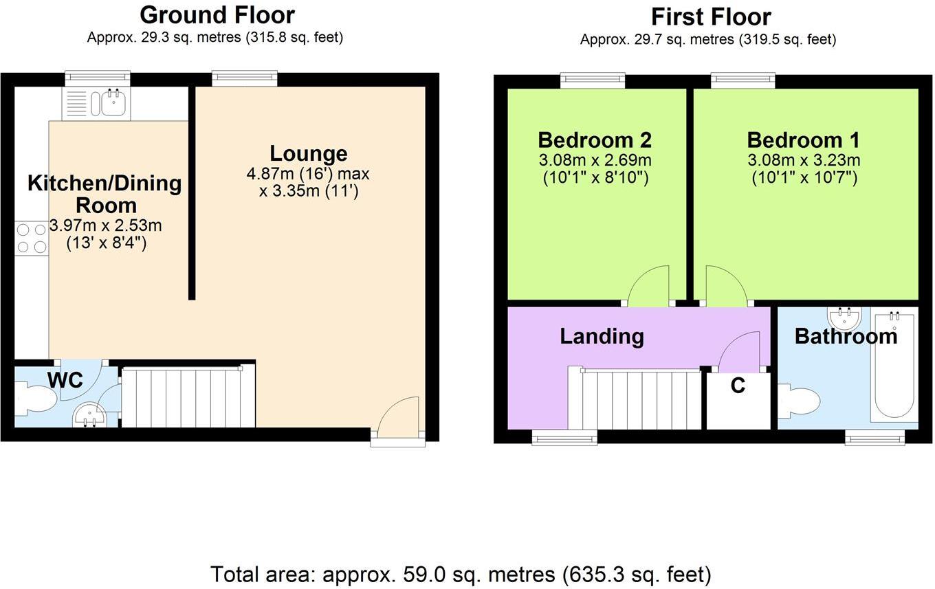 Dawn View, 2 The Green, Melsonby, Nr Richmond floorplan