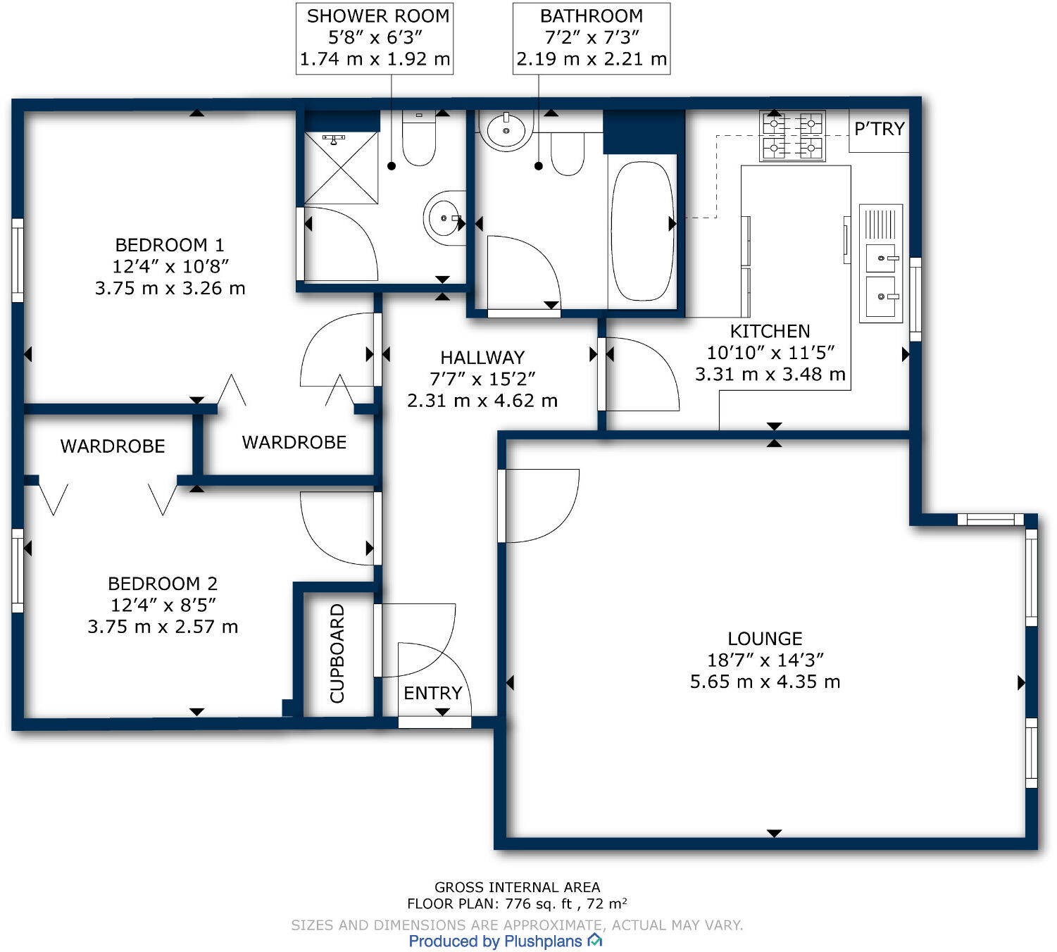 Shawfarm Gardens, Prestwick, South Ayrshire, KA9 floorplan