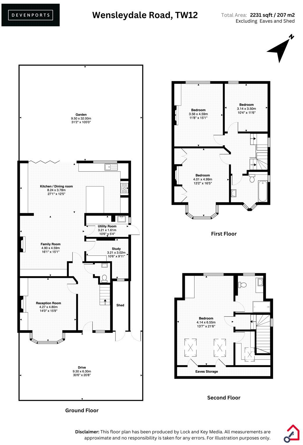 Wensleydale Road, Hampton, TW12 floorplan