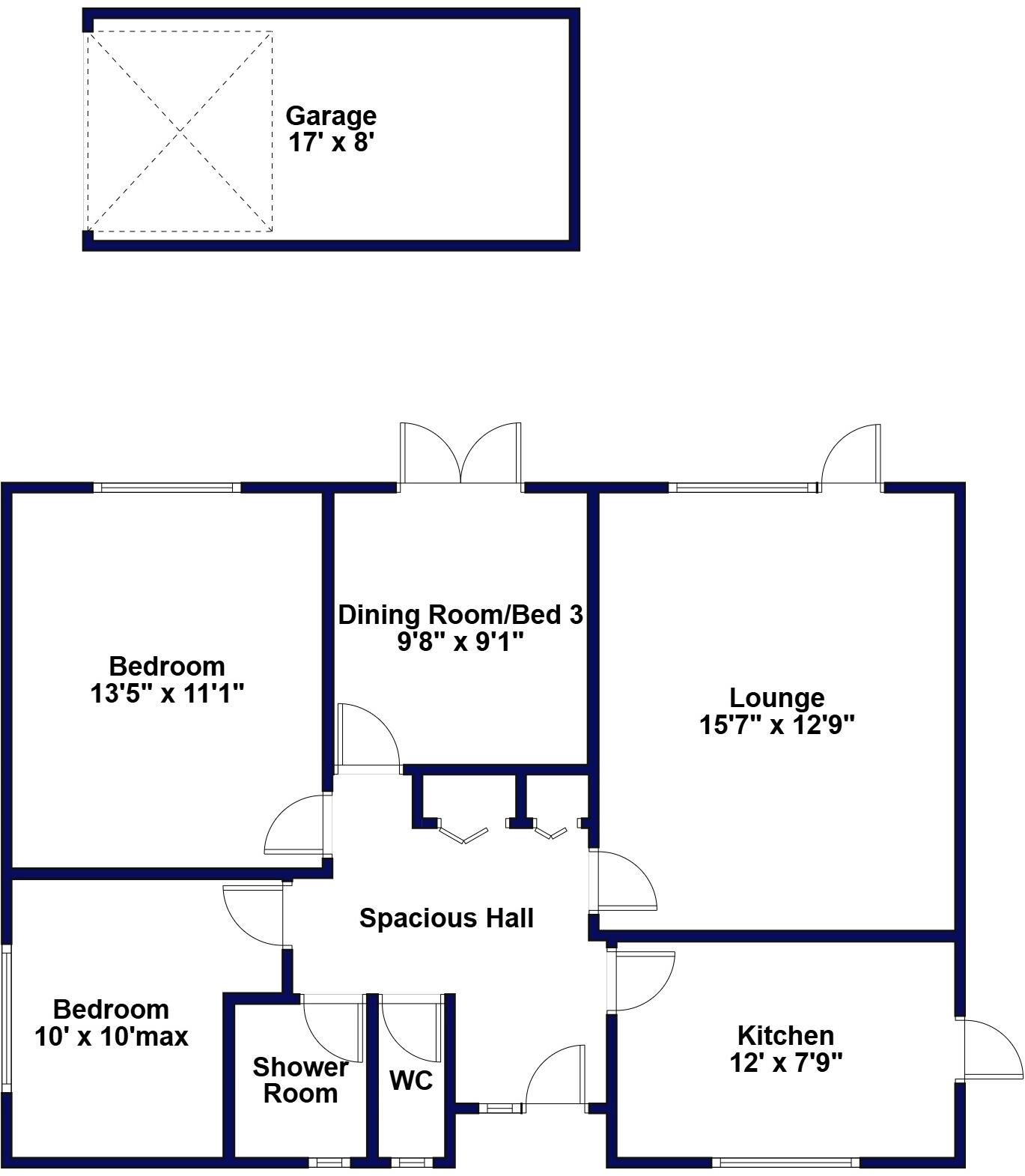 Ellesfield Drive, West Parley, Ferndown, Dorset floorplan