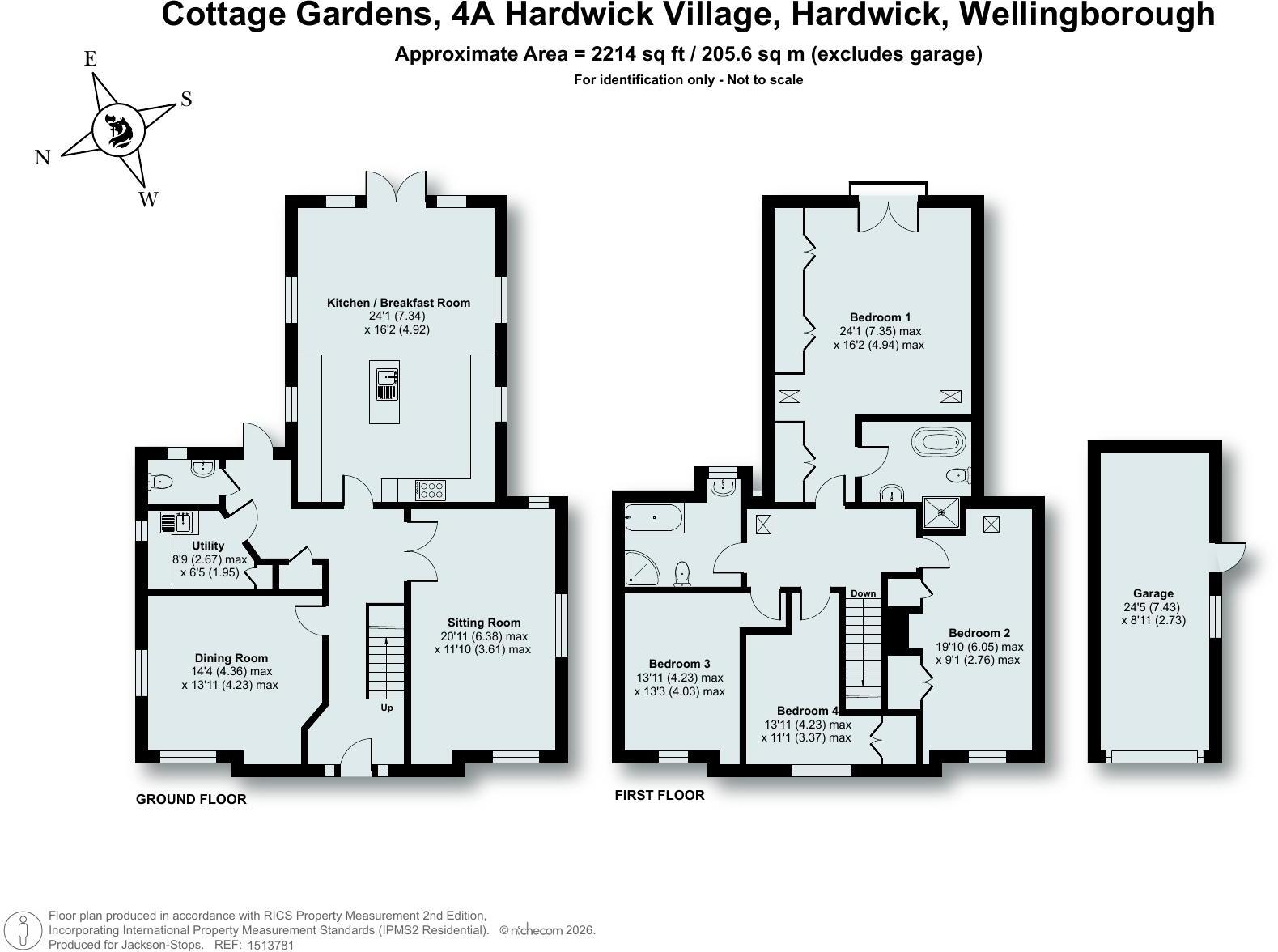 Hardwick Village, Hardwick, Wellingborough, Northamptonshire, NN9 floorplan