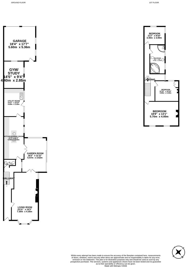 Y Maes, Rhayader floorplan