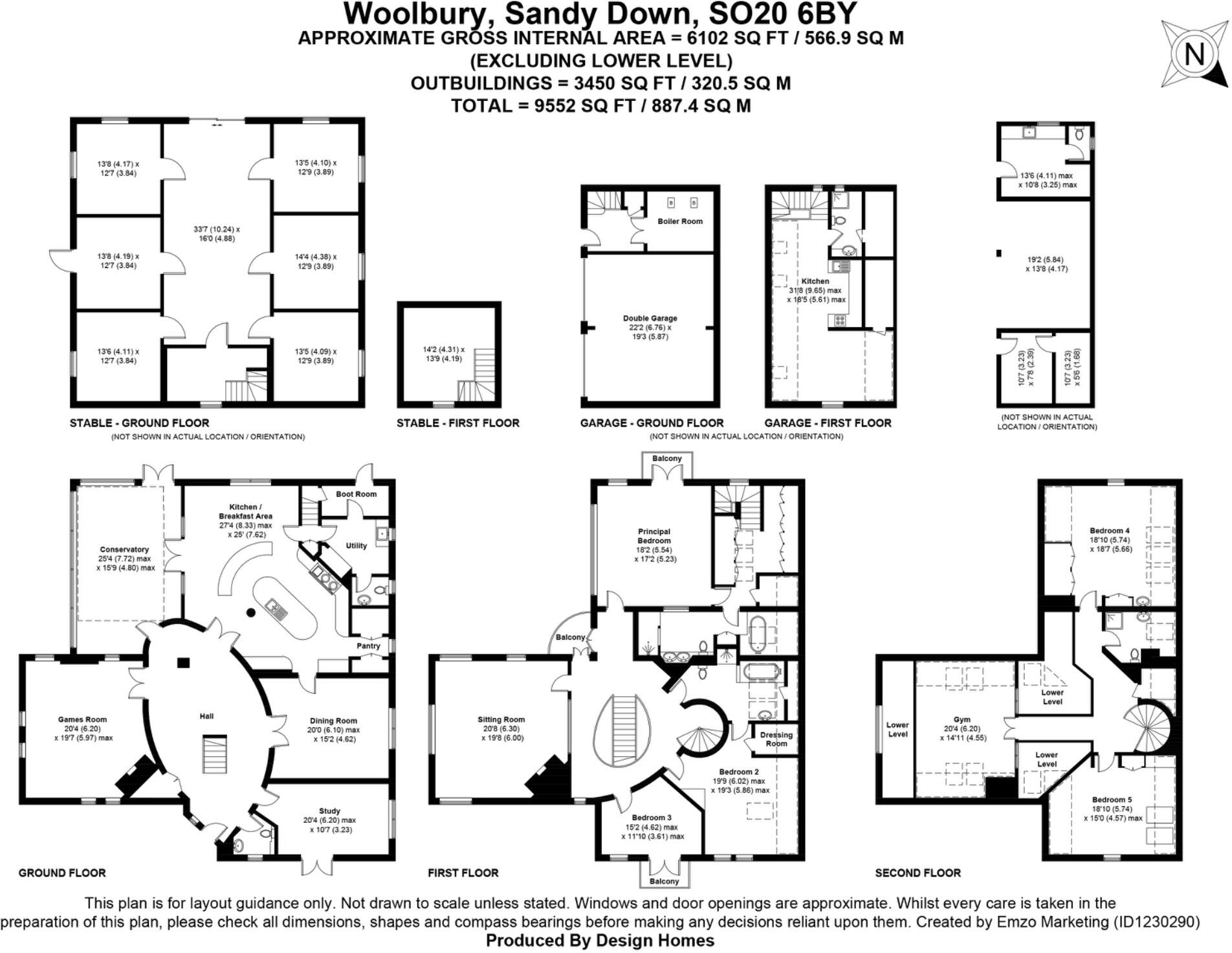Sandy Down, Stockbridge SO20 floorplan