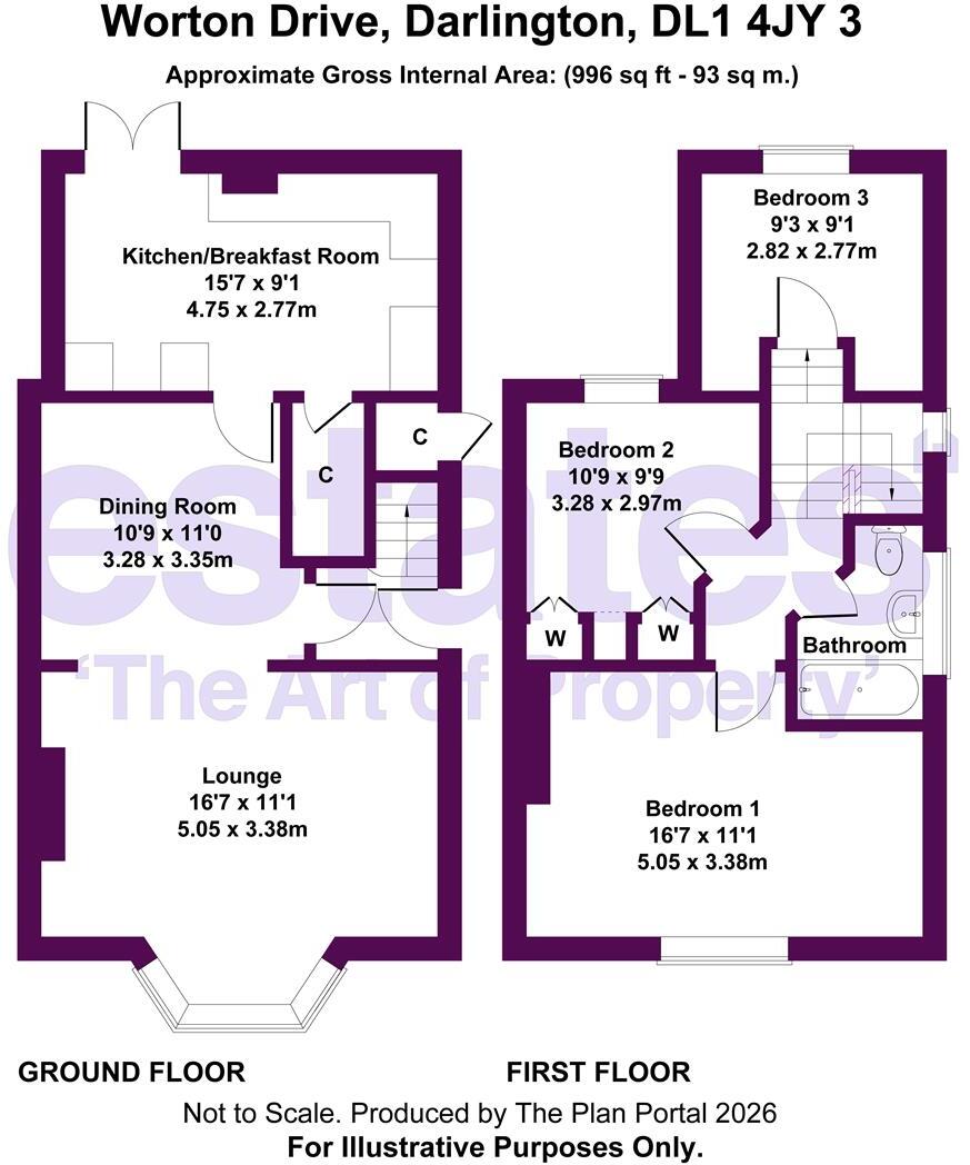 Worton Drive, Darlington, DL1 4JY floorplan