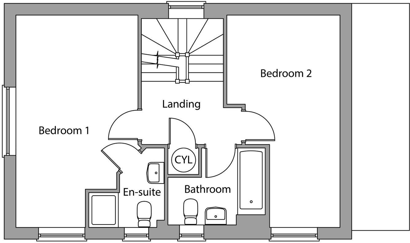 Tenbury, Plot 34, Brook Gardens, Alderley Lane, Leigh, Wigan, WN7 floorplan