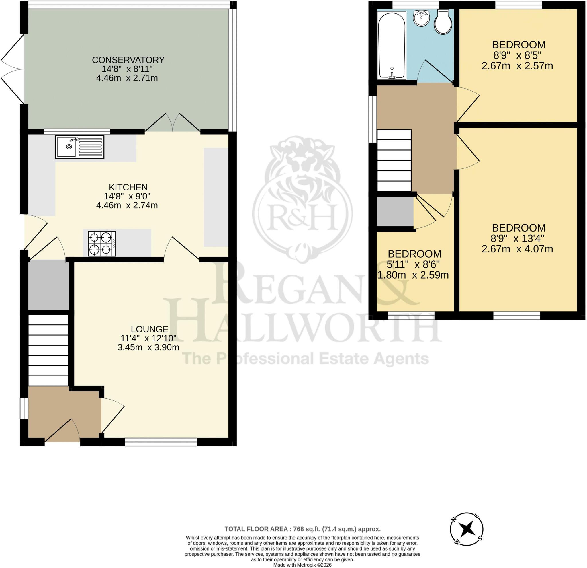Hawkshaw Close, Aspull, WN2 1EJ floorplan