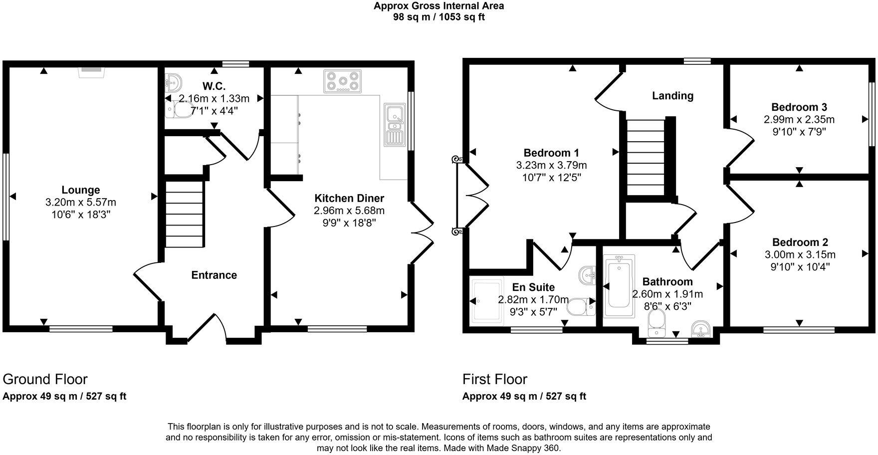 72 Colville Crescent, Glengarnock, KA14 3BG floorplan