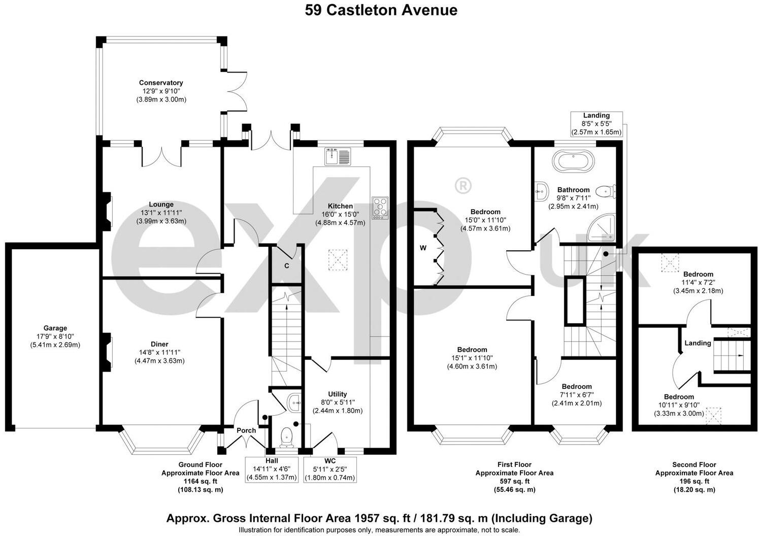 Castleton Avenue, Arnold, Nottingham, NG5 6NH floorplan