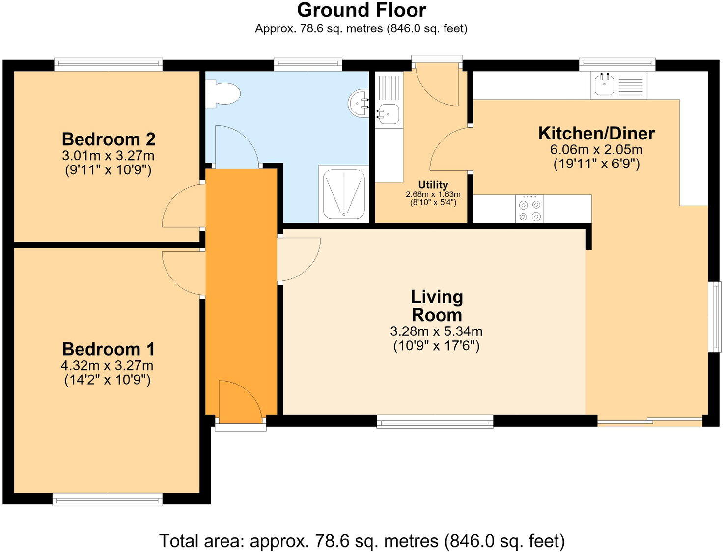 The Mews, New Tredegar floorplan