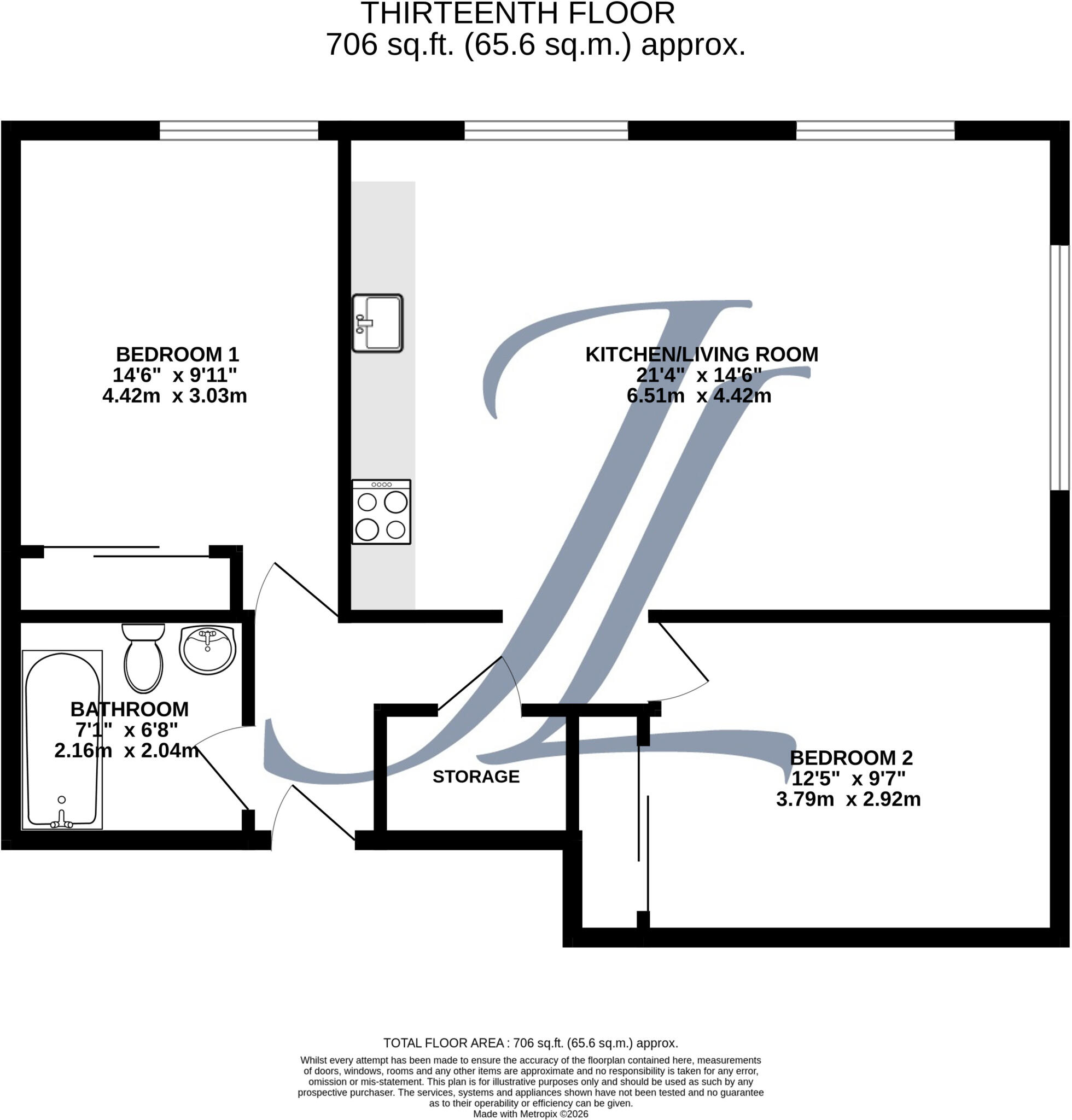 St Martins Place, Birmingham floorplan