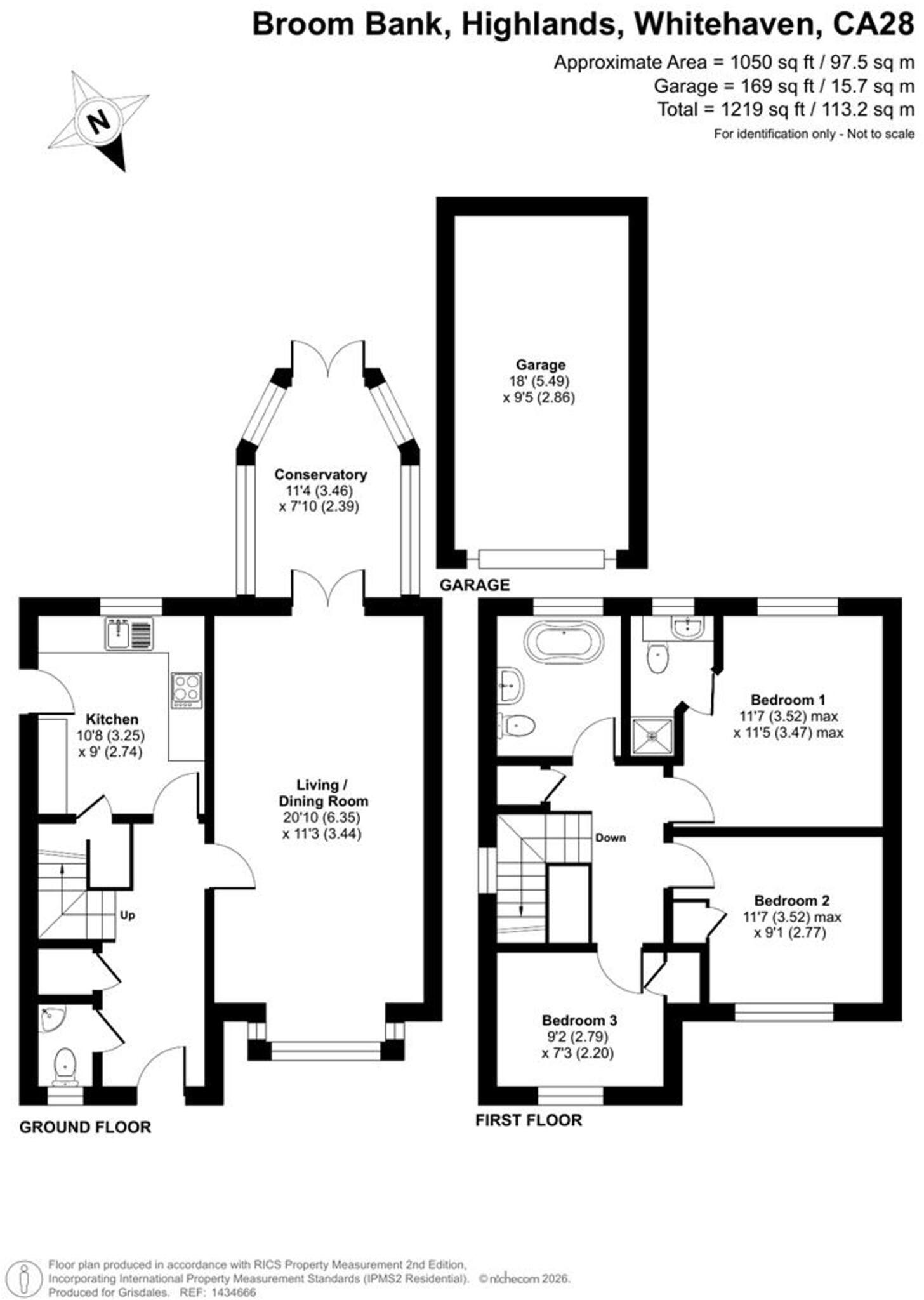 Broom Bank, Whitehaven, CA28 floorplan
