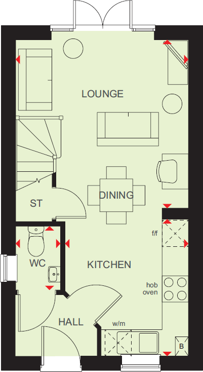 Elizabeth Way,
Hilperton,
Wiltshire,
BA14 7LQ floorplan