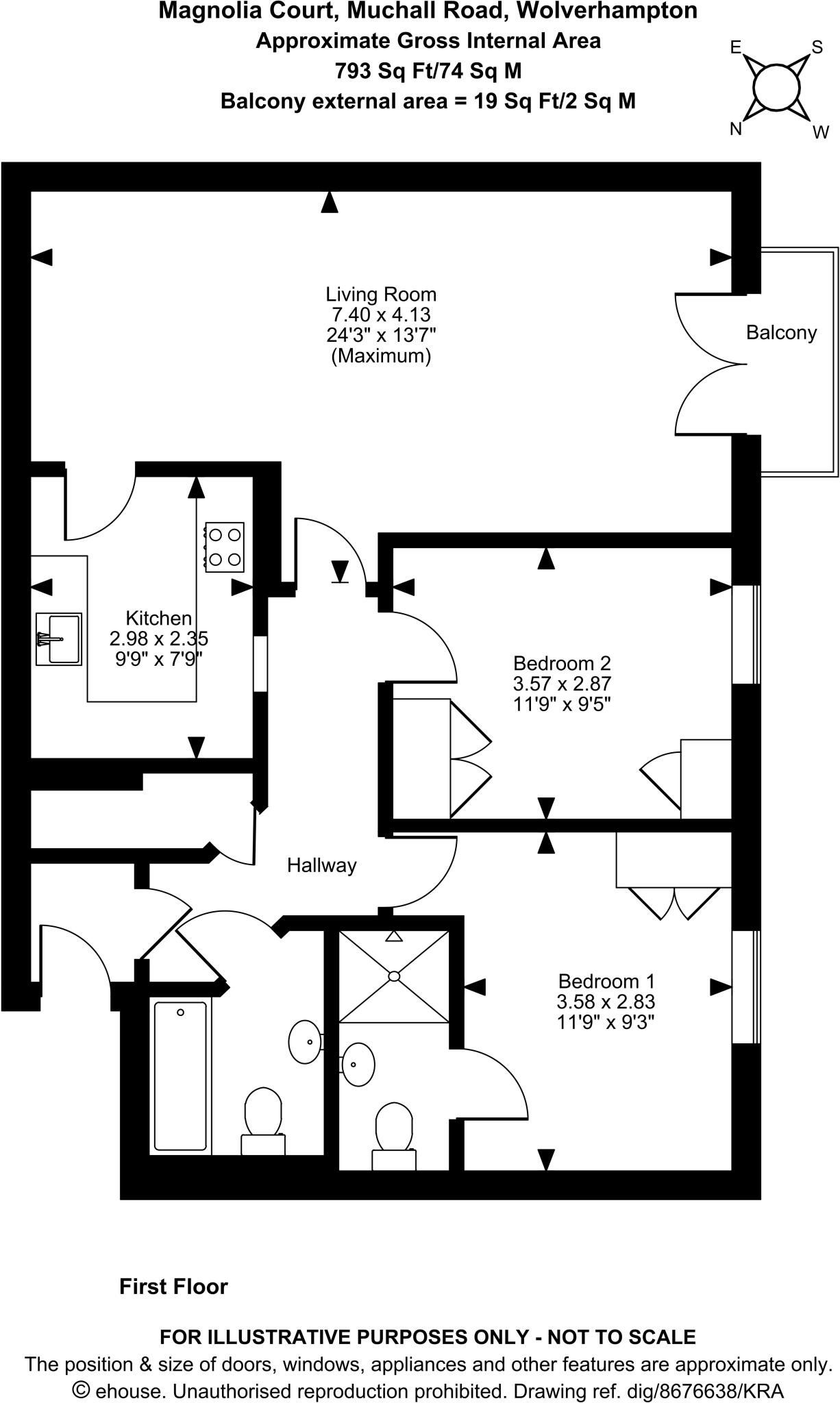 Ref: GF - Muchall Road, Penn, WV4 5TR floorplan