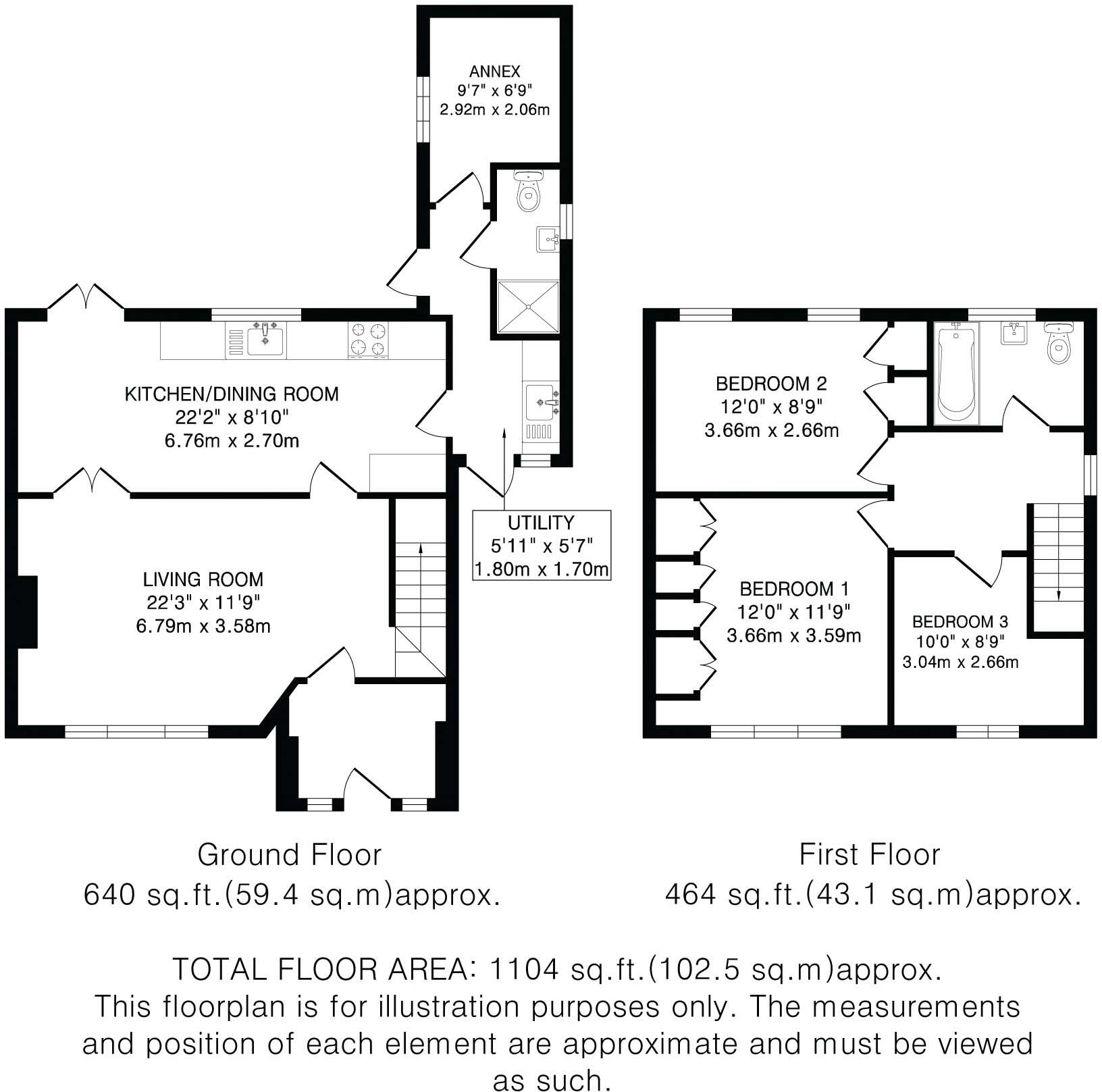 Maple Avenue, St Albans, AL3 floorplan