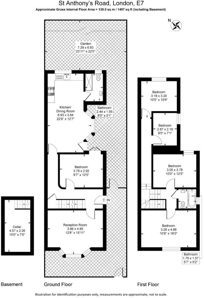 St. Antonys Road, London floorplan