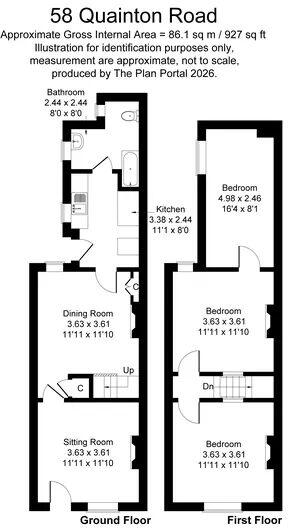 Quainton Road, Waddesdon, Buckinghamshire.  floorplan