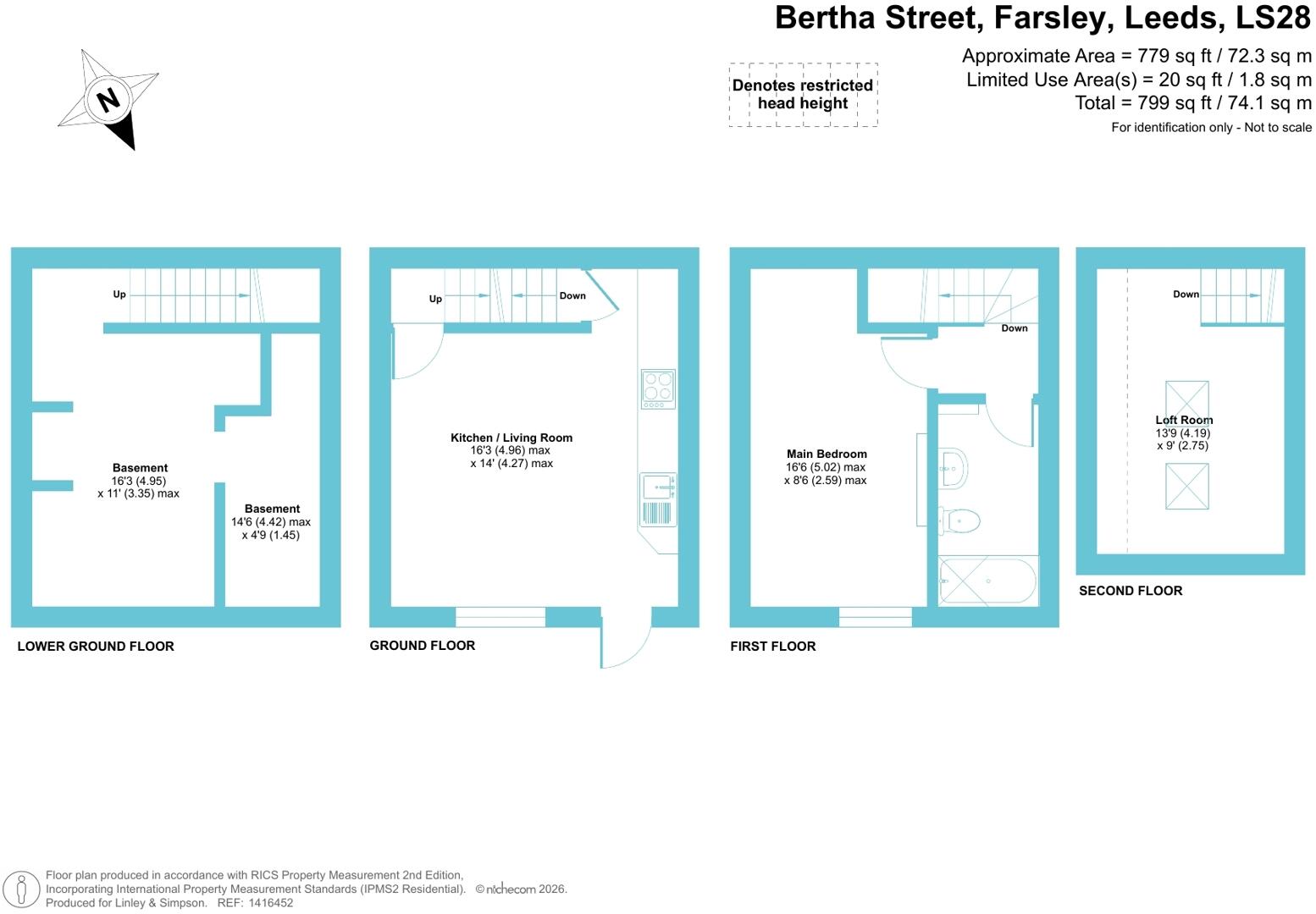 Bertha Street, Farsley, Leeds, LS28 floorplan