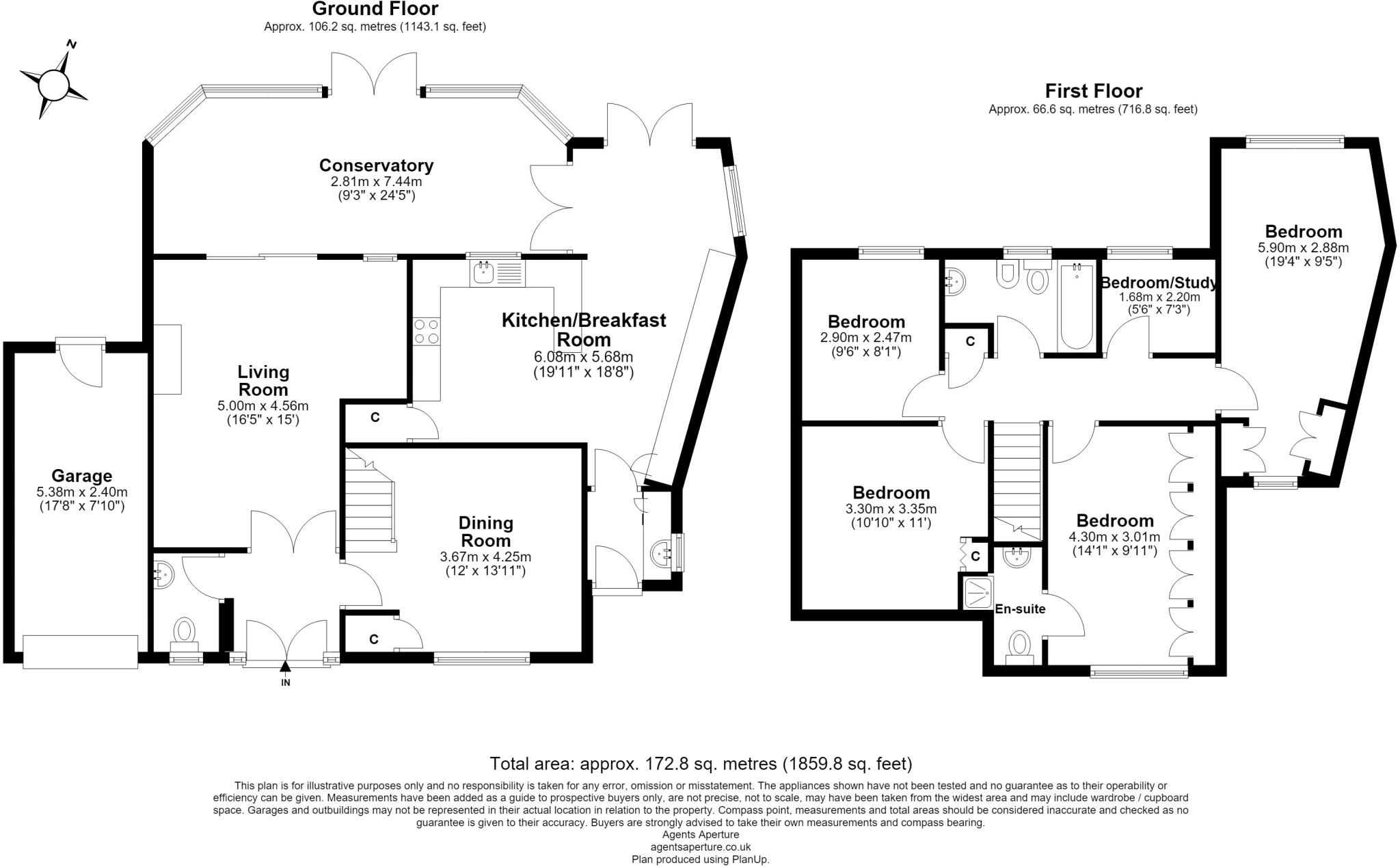 Gean Close, Chatham, Kent, ME5 floorplan