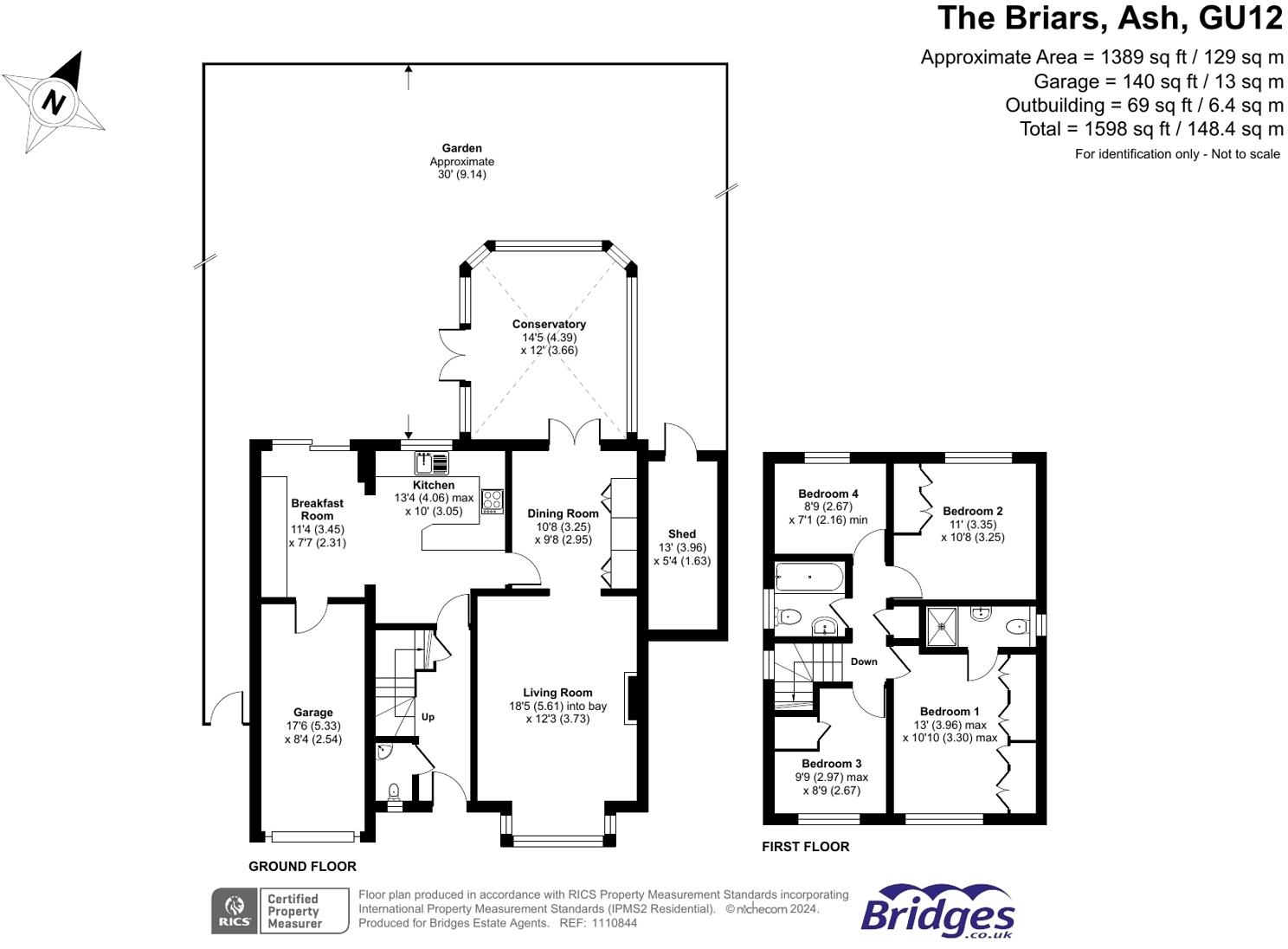 The Briars, Ash, Surrey, GU12 floorplan