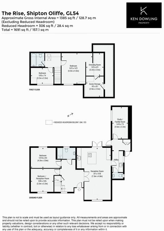 The Rise, Shipton Oliffe, GL54 floorplan