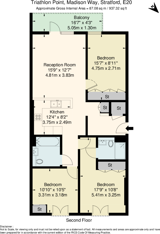 Triathlon Point, Madison Way, Stratford, Newham, London floorplan