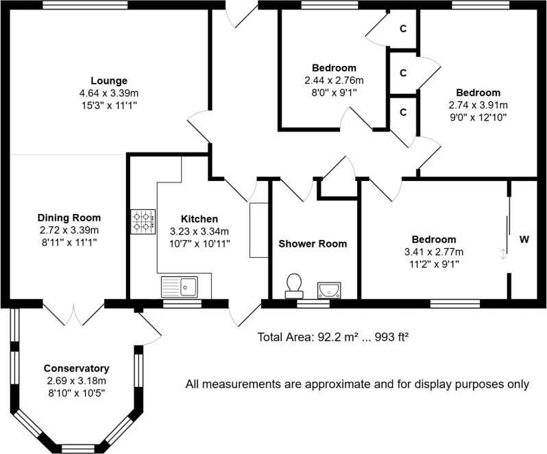 44 Kildonan Drive, Helensburgh G84 9SA floorplan