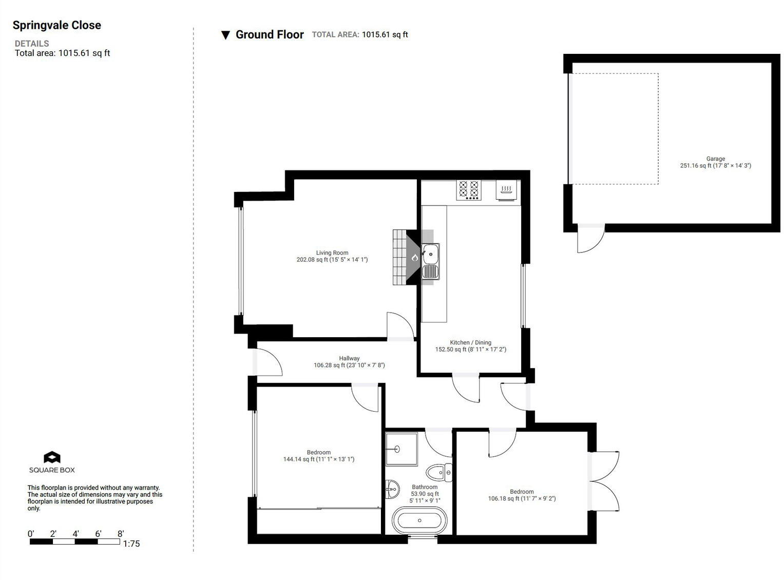 Springvale Close, Maltby, Rotherham, S66 8AH floorplan