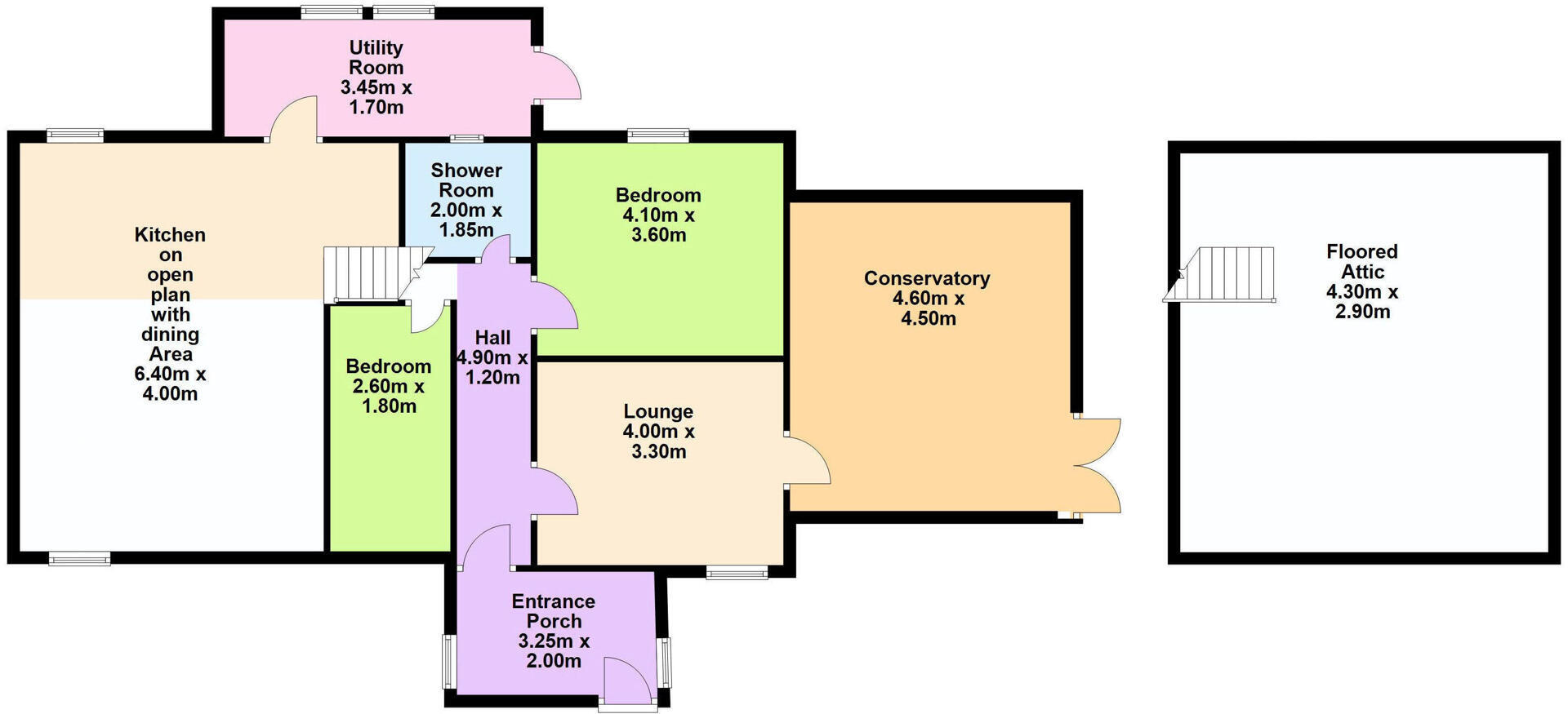 2 Old Schoolhouse, Achnasaville, Carradale floorplan