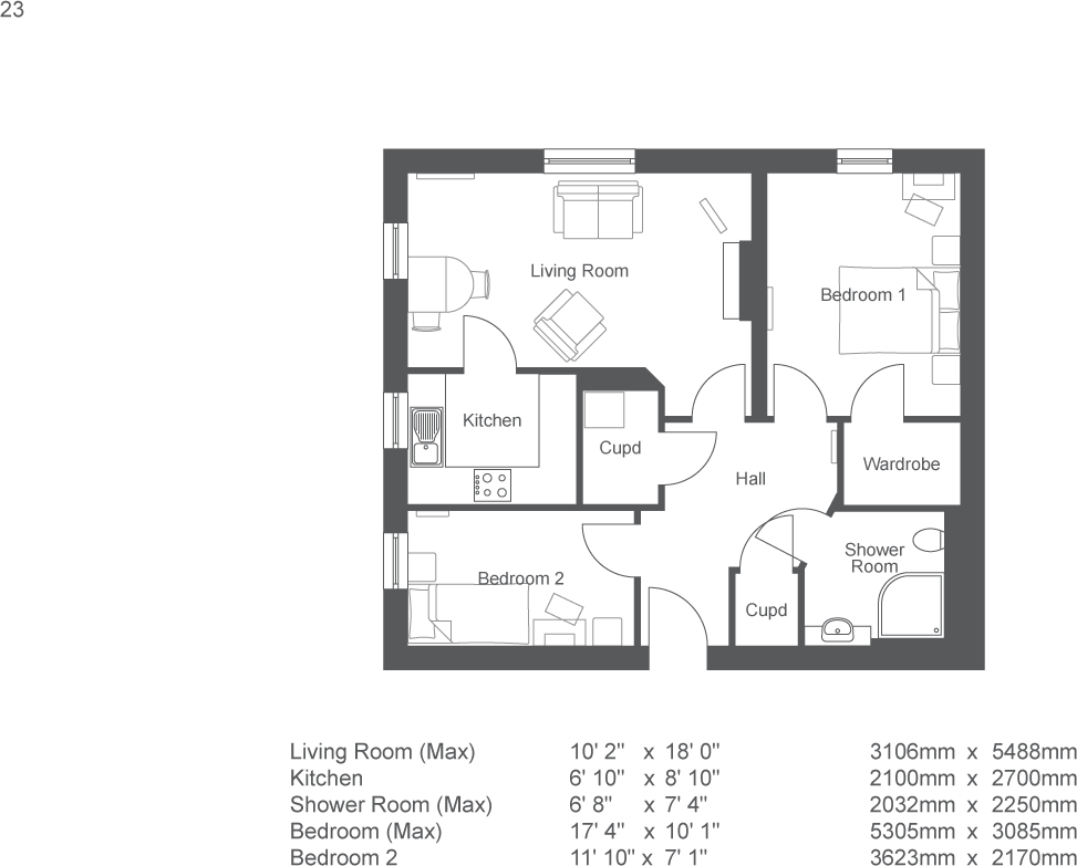 Fosseway,
Stow On The Wold,
GL54 1FF
 floorplan