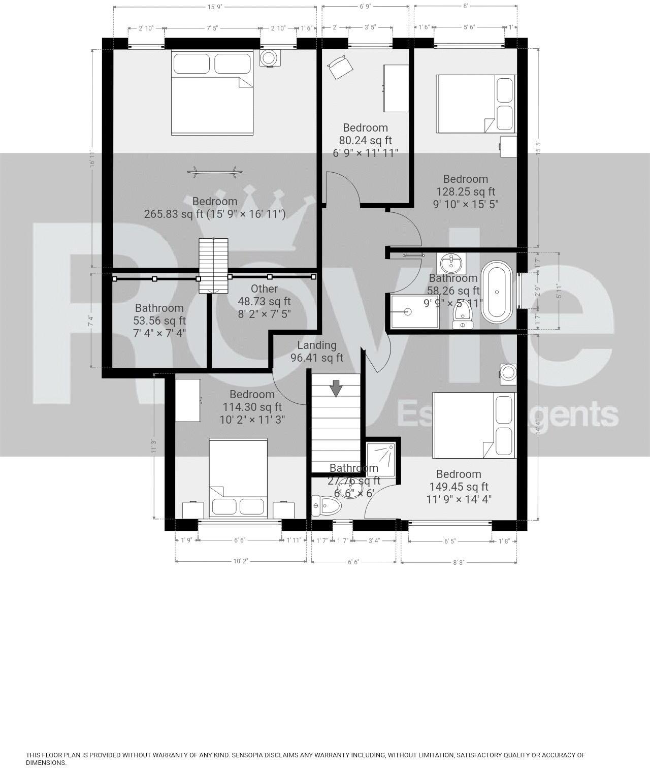 No. 3, The Lane, Blackpool Road, Carleton, Lancs FY6 7LN floorplan