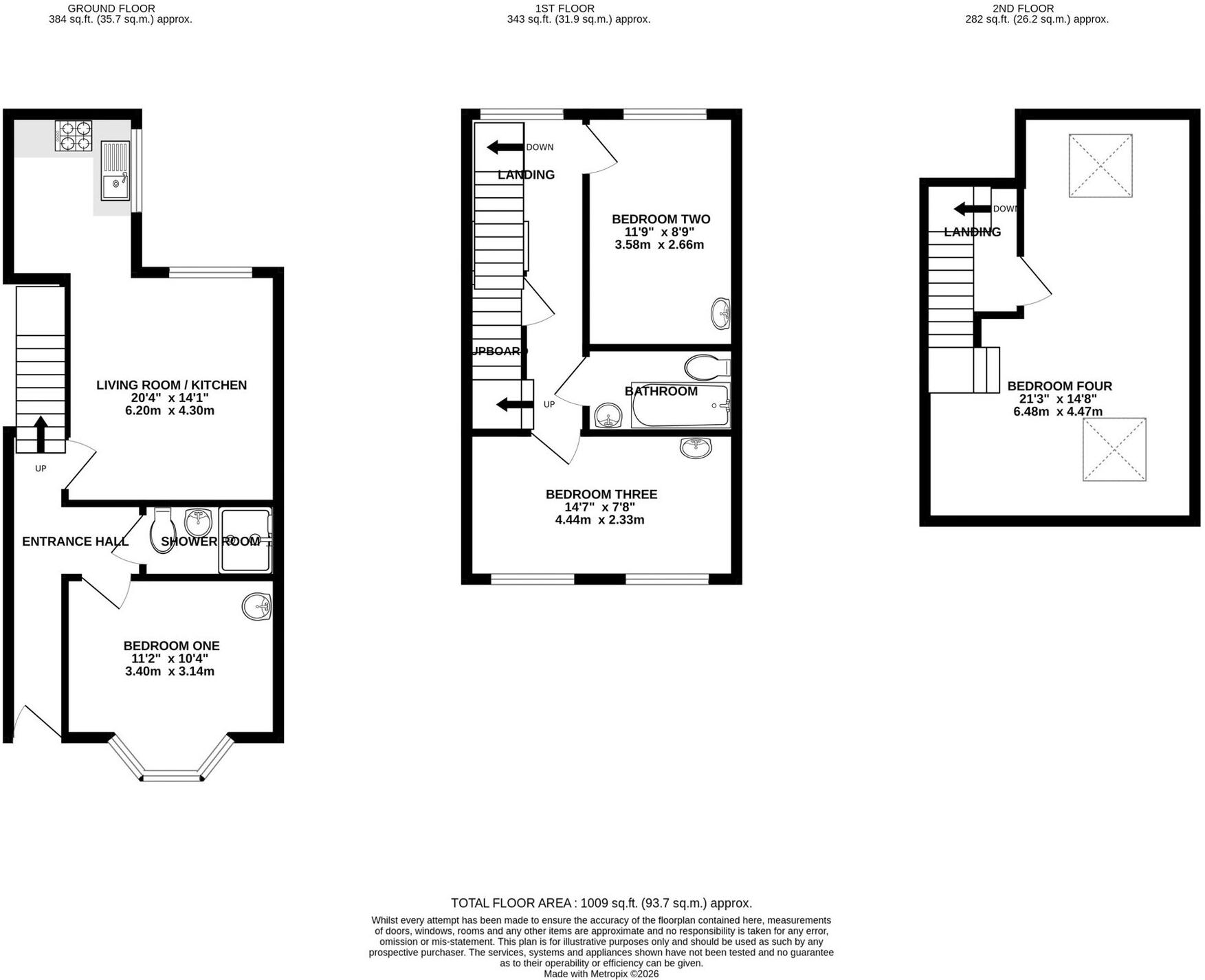 All Saints Terrace, Nottingham, NG7 floorplan