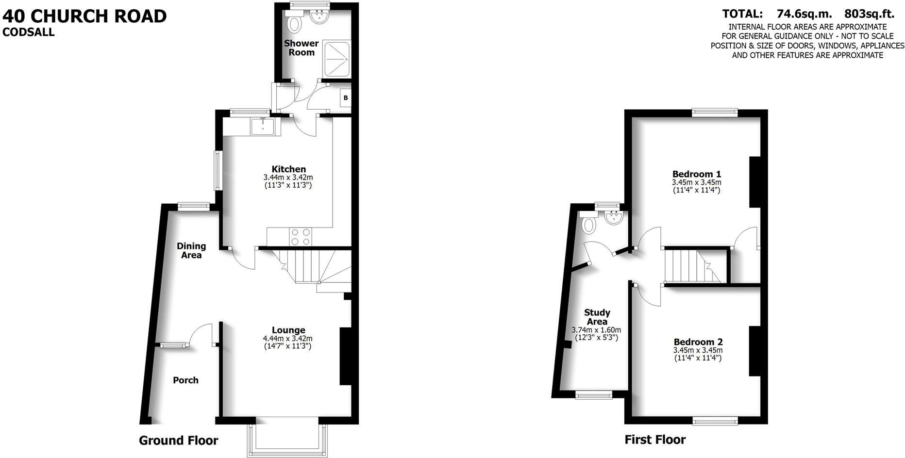 40 Church Road, Codsall, Wolverhampton, WV8 1EH floorplan