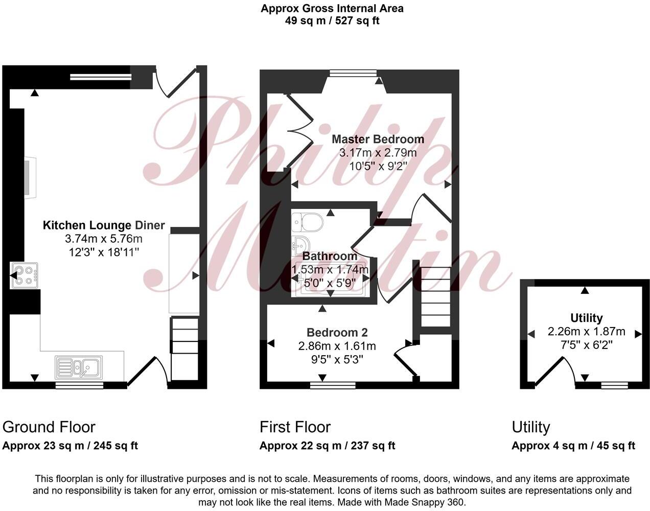 Victoria Terrace, Nanpean, St. Austell floorplan