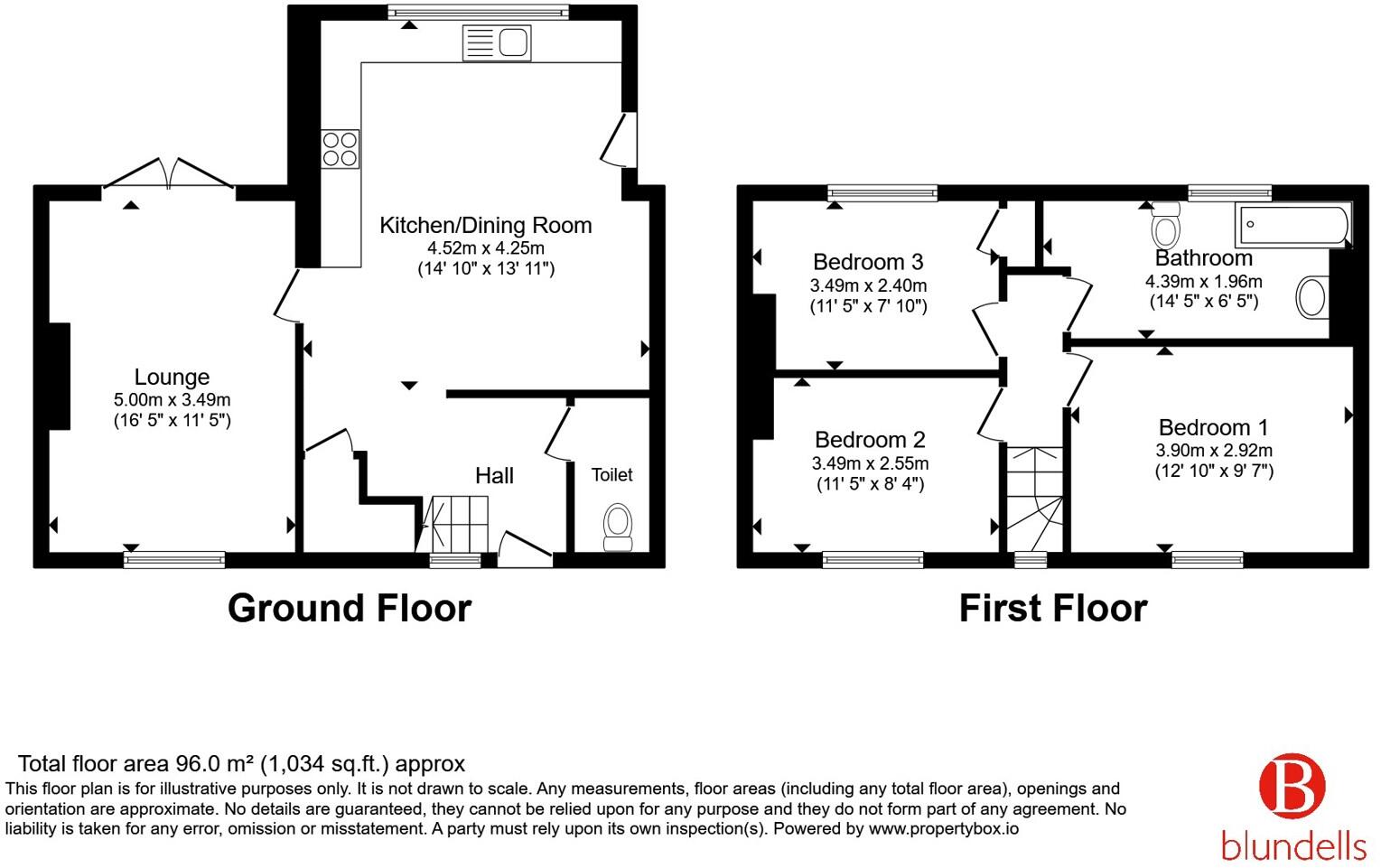 New Street, Carcroft, Doncaster, South Yorkshire, DN6 floorplan