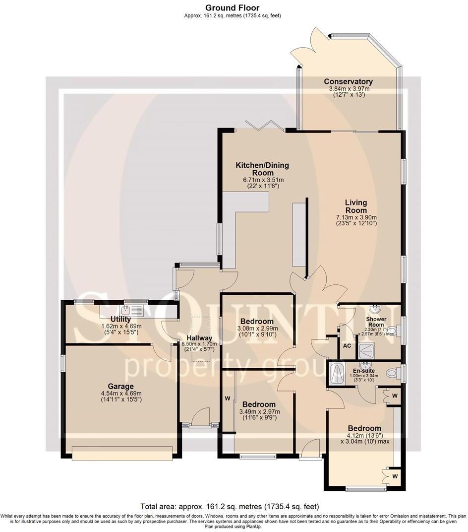 Church Road, Three Legged Cross, Wimborne floorplan