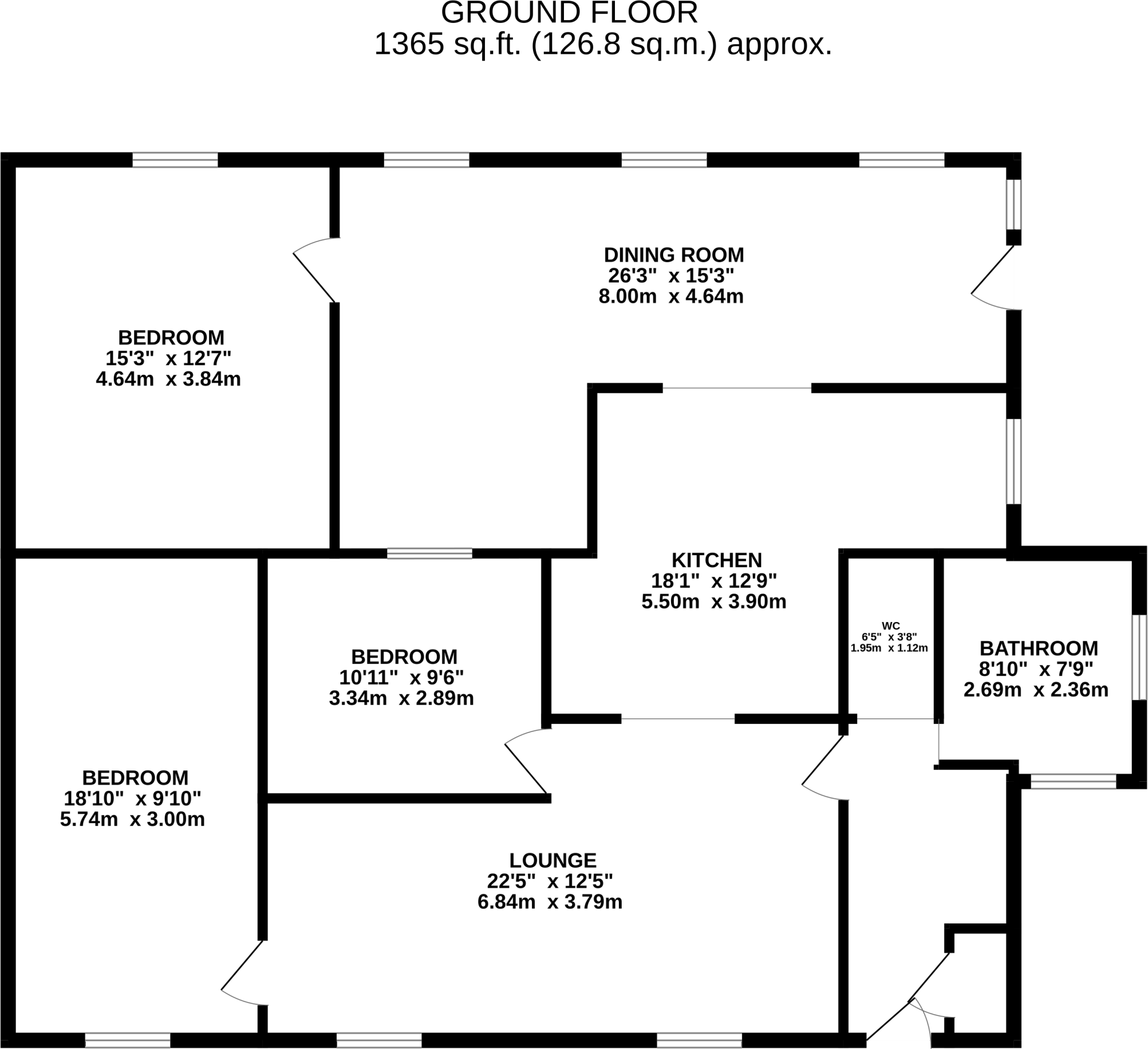 Keldan, Chalk Road, Walpole St. Peter, Wisbech, Cambridgeshire PE14 7PH floorplan