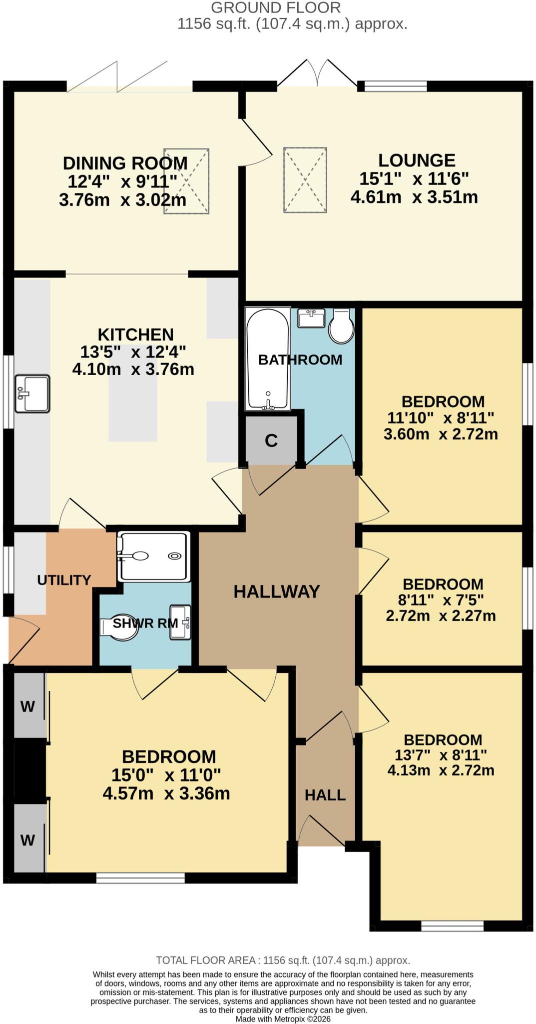Portelet Place, Hedge End, SO30 floorplan