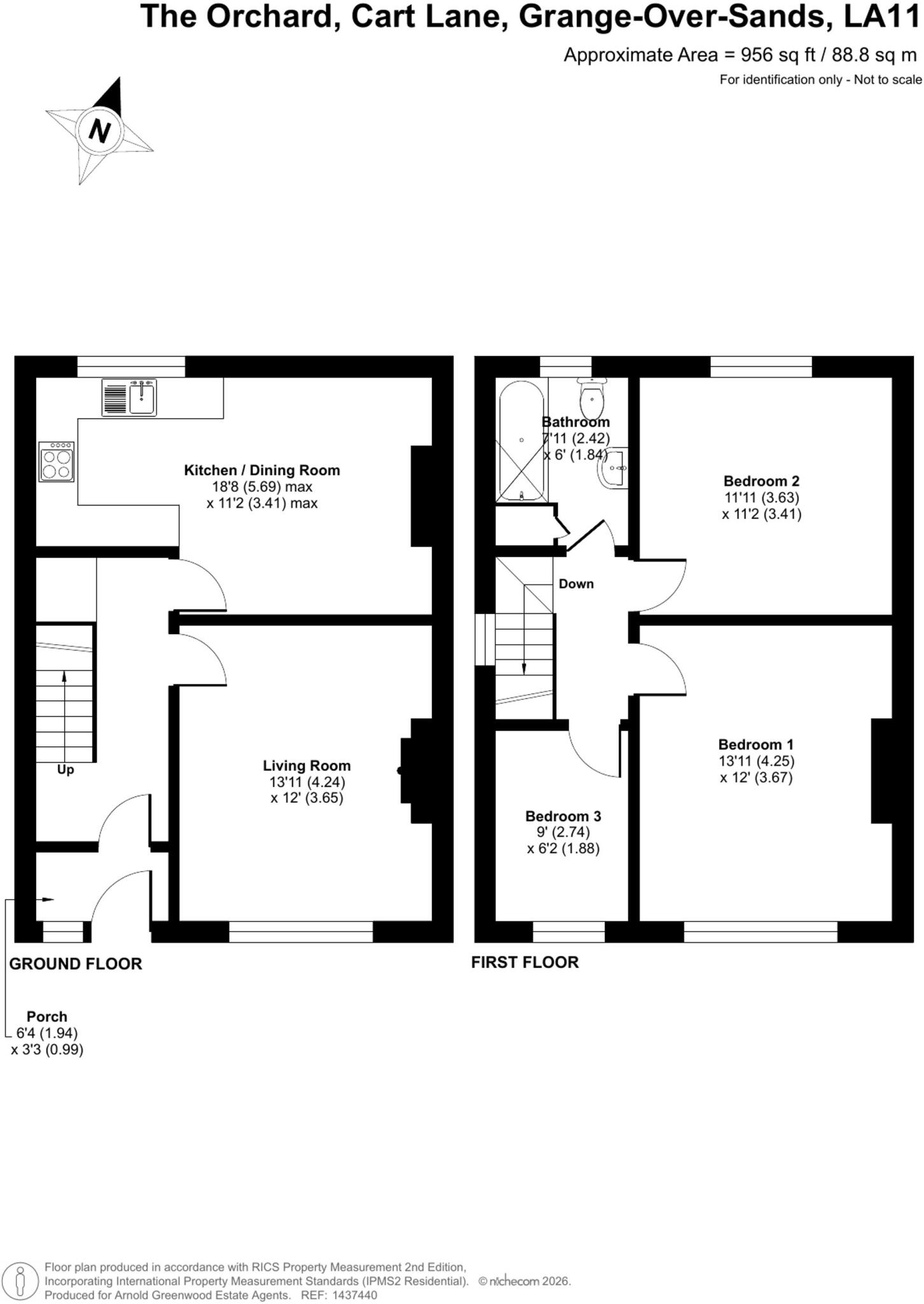 Cart Lane, Grange-Over-Sands, LA11 floorplan